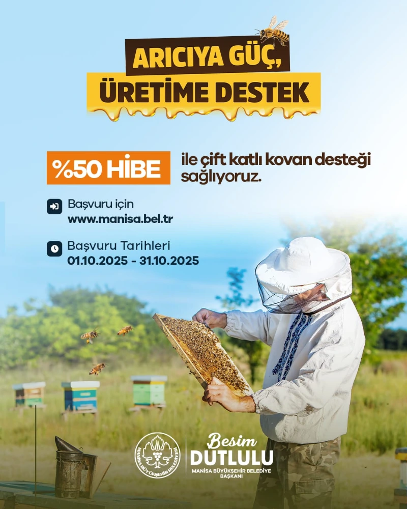 Manisa Büyükşehir’den Arıcılara Yüzde 50 Hibeli Kovan Desteği